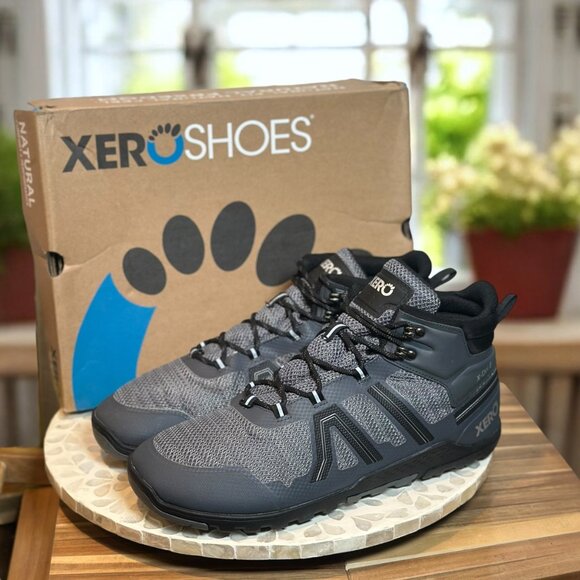 Xero Xcursion Fusion Men’s 14 Waterproof Hiking Boot Zero-Drop Asphalt / Gray - Picture 6 of 11